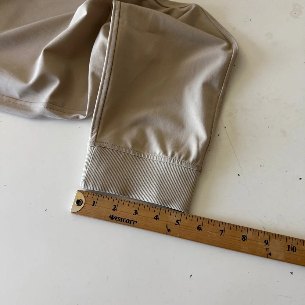 Birddogs XL Khaki Tan Lined Jogger Pants Performance Athletic Drawstring Pockets